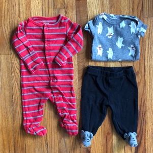 carter’s | newborn bodysuit & pant set | size NB